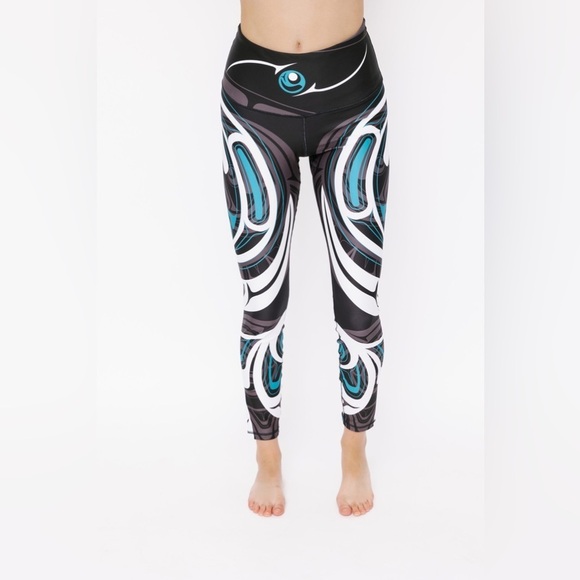 Nominou Legging Wolf and Moon Teal Legging Size XXL - Picture 1 of 13